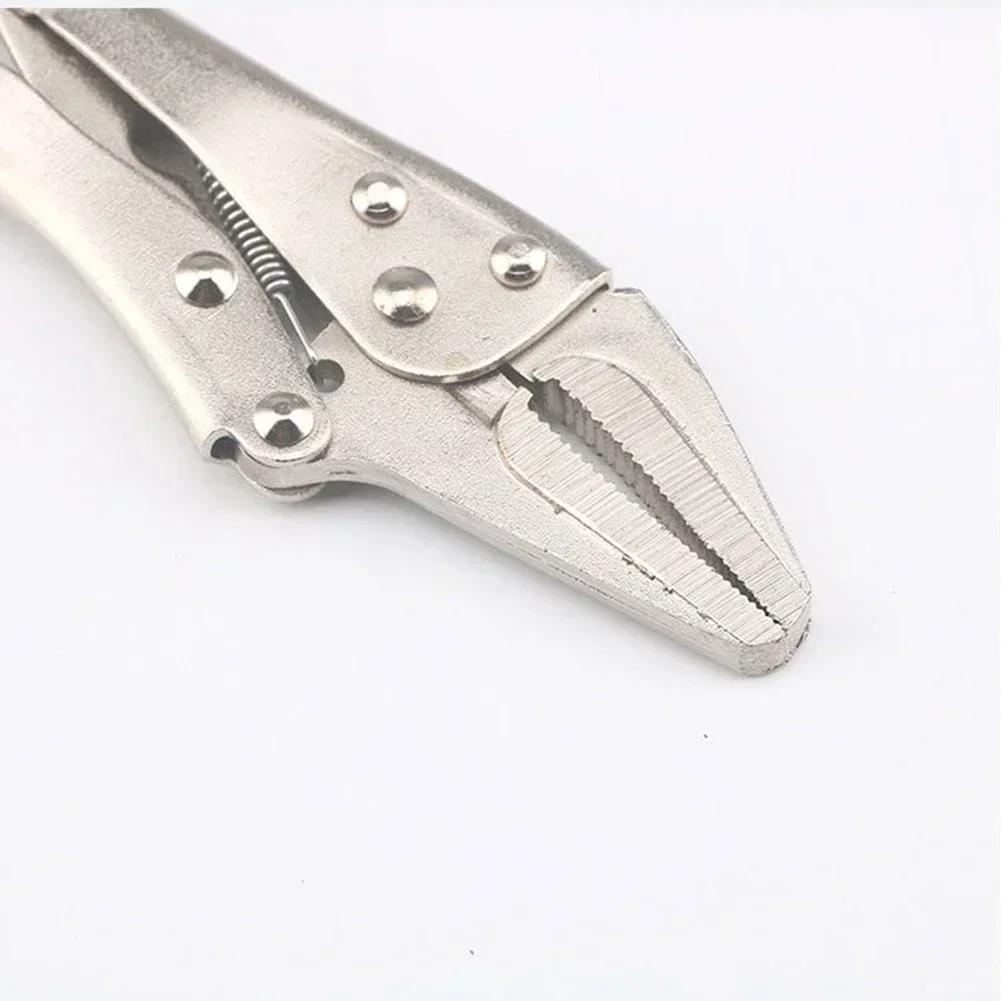 6.5Inch Locking Pliers Long Needle Nose Pliers Lock Vise Grip Clamp Hand Tool Squeeze Action And Trigger Release Re-positioning