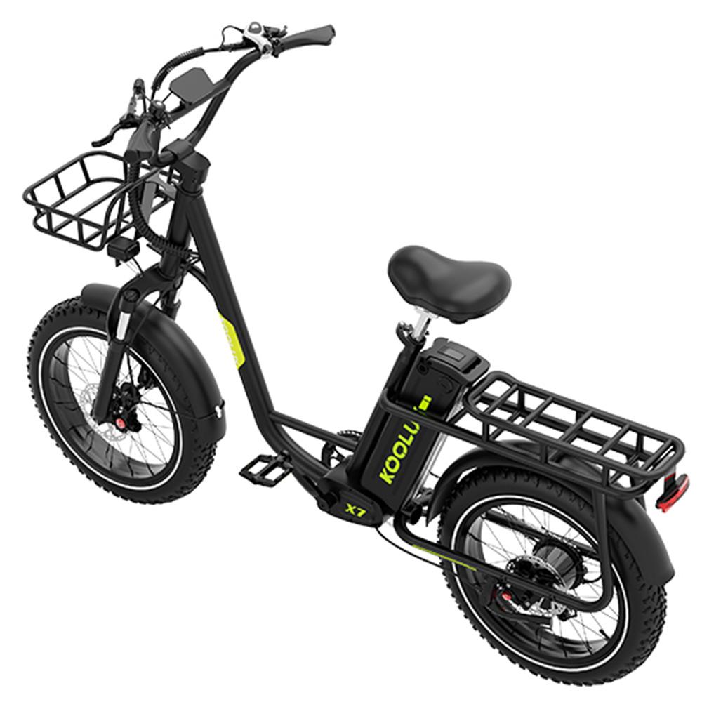 Electric Bike Adult KOOLUX 20" 750W Motor Top Speed 50Km/h 48 V 25AH Max Range 120Km Load 120Kg Black X7