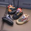 New Winter Outdoor Snow Boots for Children, Thickened and Fleece-Lined Boys' Cotton Boots21-30Children's Shoes