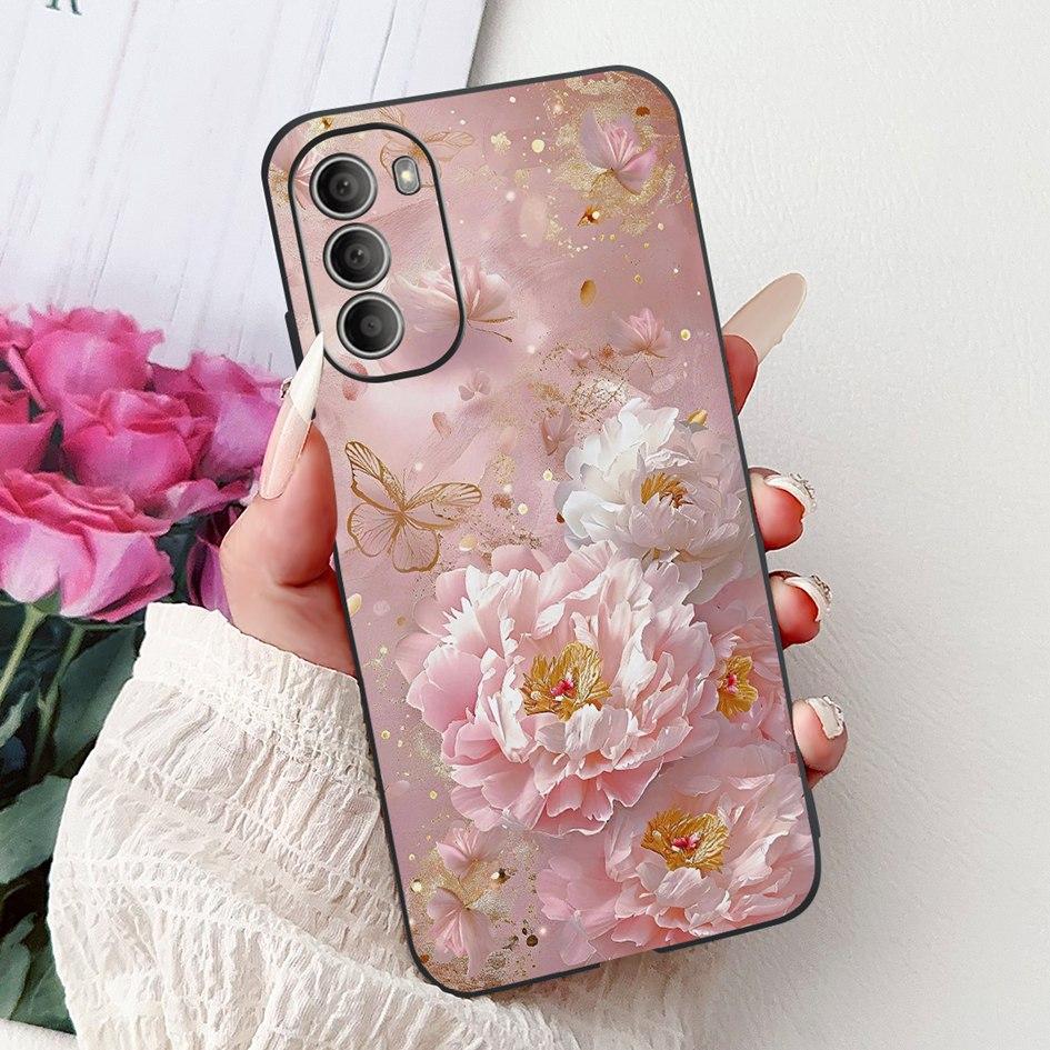 For Motorola Moto G51 5G Case XT2171-2 XT2171-1 Cover New Stylish Flower Soft Silicone Phone Case For Moto G31 G71 5G G 51 Pouch