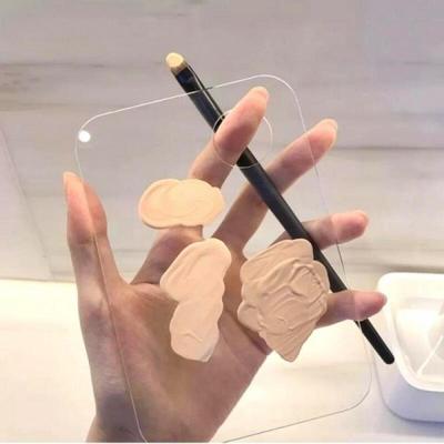 Palette Transparente Acrylique pour Mélange de Maquillage 1 pièce