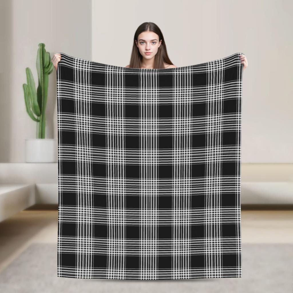 Christmas Brodie Dress Tartan Plaid Blanket Flannel Summer   Multifunction Soft Throw Blankets for Bedding Car Bedspread