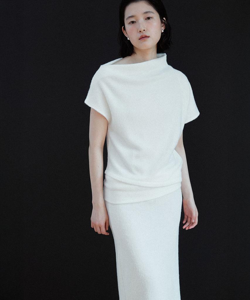 Yutosiseu Hairy Layered Long Skirt(Ivoey)