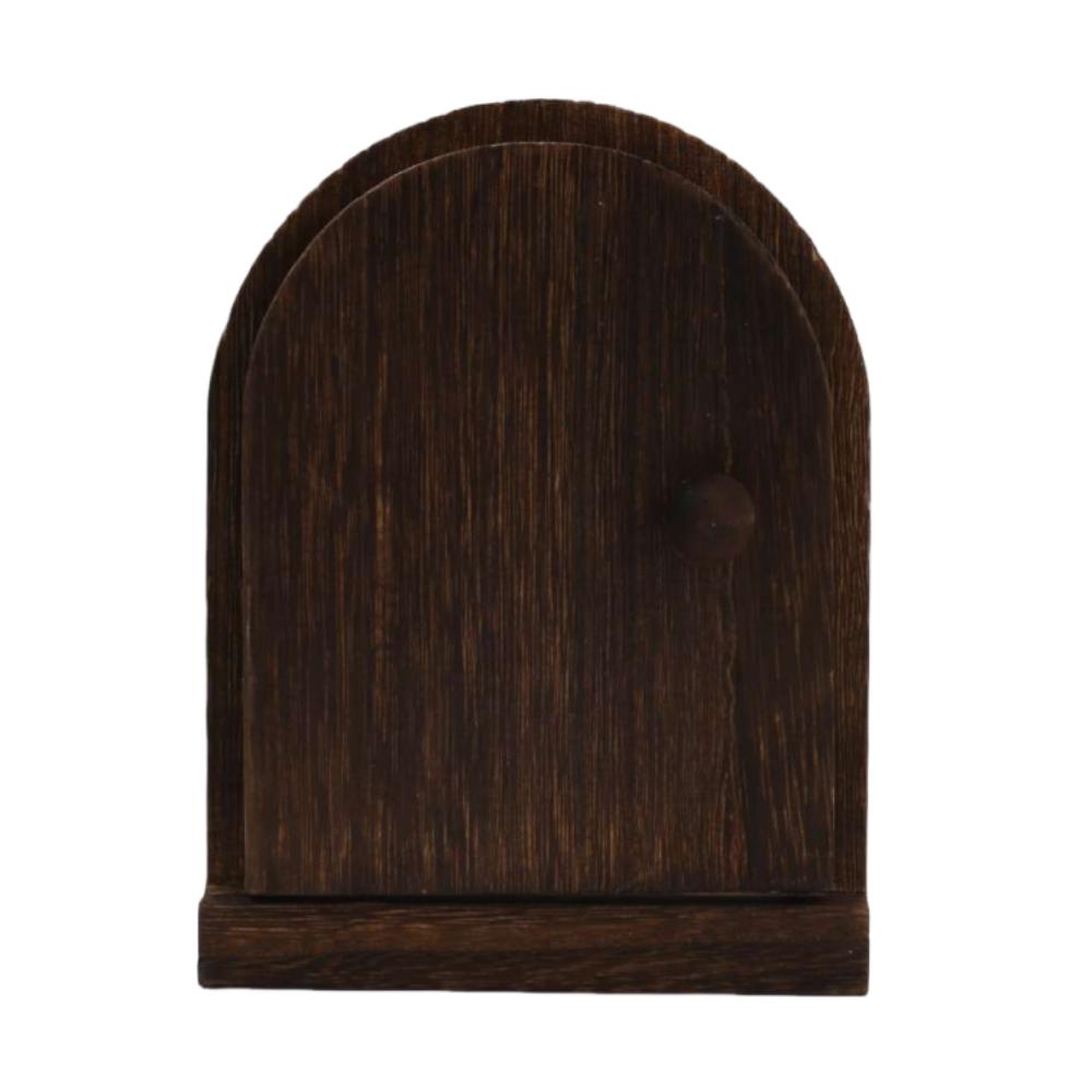 Wall Mounted Switch Protective Cover Multi-functional Door Shape Wood Switch Cover Safety Creative Electric Shock Proof Cover