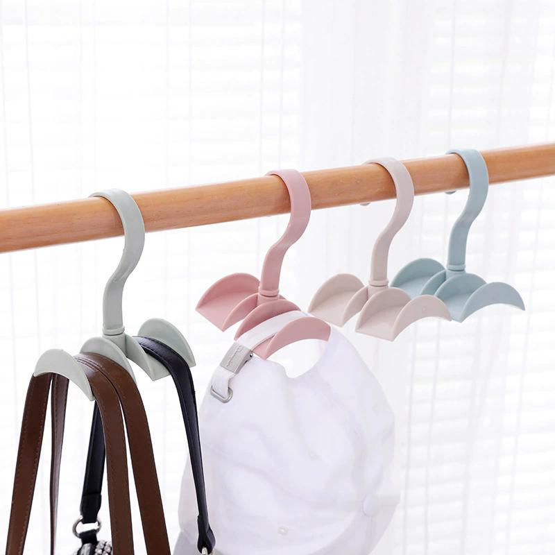Organisateur de Sacs Chapeaux Cintre Rotation à 360 degrés Crochets de Sac Cintre Support de Sac à Main Pour Placard Organisateur Suspendu Sac Cintre à Vêtements