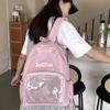 Solid Color Pockets Itabag Large Capacity Korean Style School Bag Jk Transparent Backpack  Kids