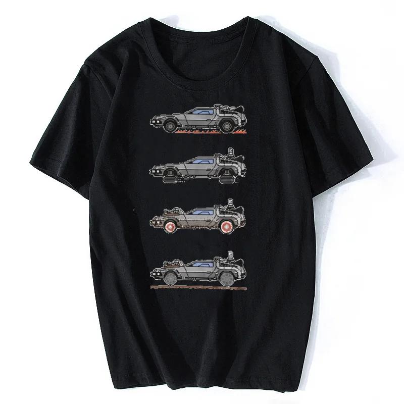 New Men Brand Clothing Tees Casual 88MPH UNISEX T-SHIRT Back To The Future Tribute Delorean Pixel T-Shirt Oversize Streetwear XXL