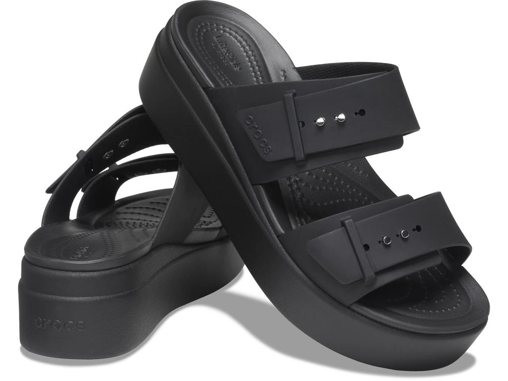 Crocs Brooklyn Sandals Low Wedge Black 23cm Women's Women's