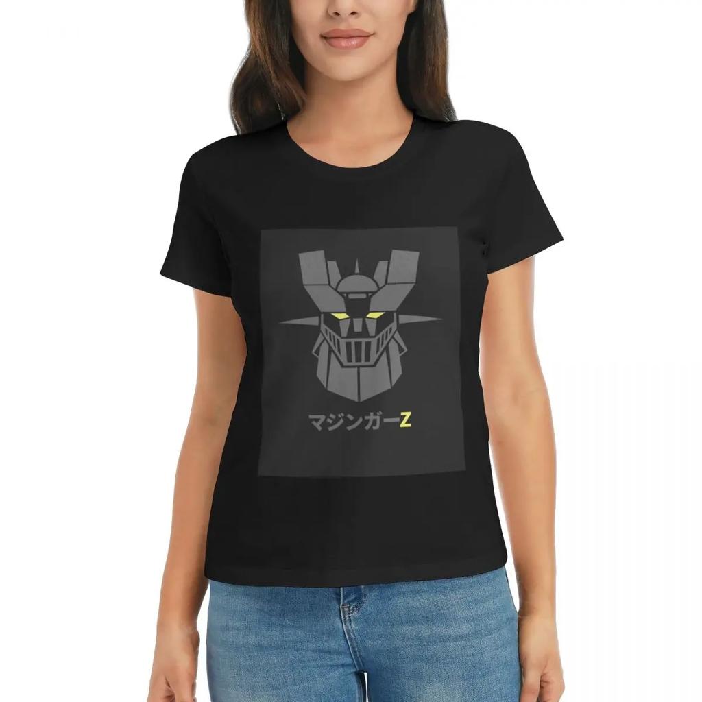 Women TShirt Mazinger Z Goldorak Actarus Grendizer Mask Summer Short Sleeve Tees Round Neck T Shirts Clothes Tops Streetwear