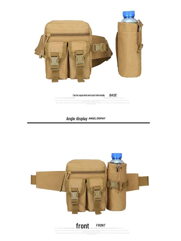 Tactical Waist Bag for Outdoor Sports: Cycling, Travel, Men's & Women's Multi-Use Bag with Water Bottle Holder