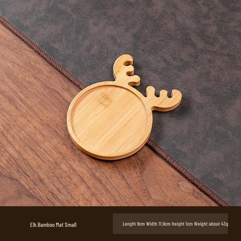Bamboo Coaster & Decorative Tea Cup Tray