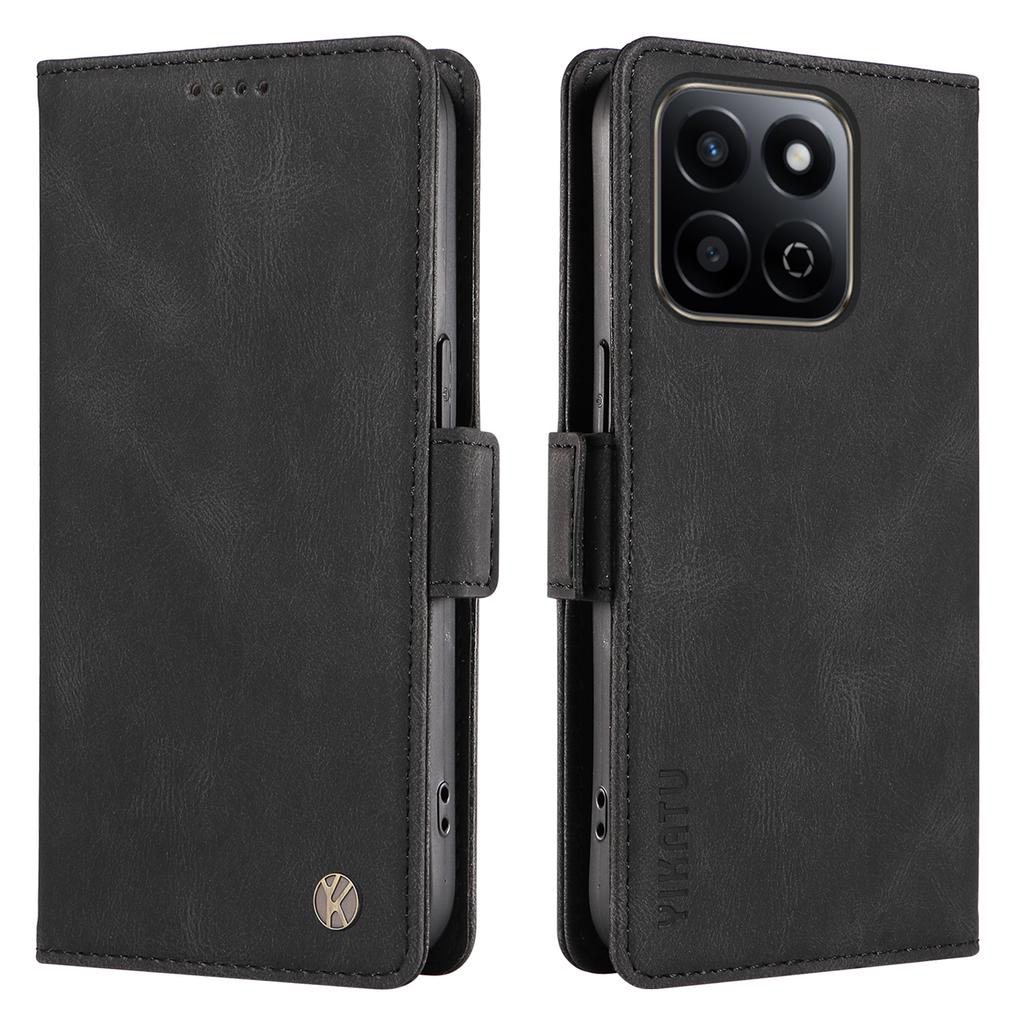 YIKATU YK-005 For Honor Play 60 Plus 5G/Play 9T/X7c 4G/200 Smart 5G Case PU Leather Wallet Phone Cover Skin Touch Feeling