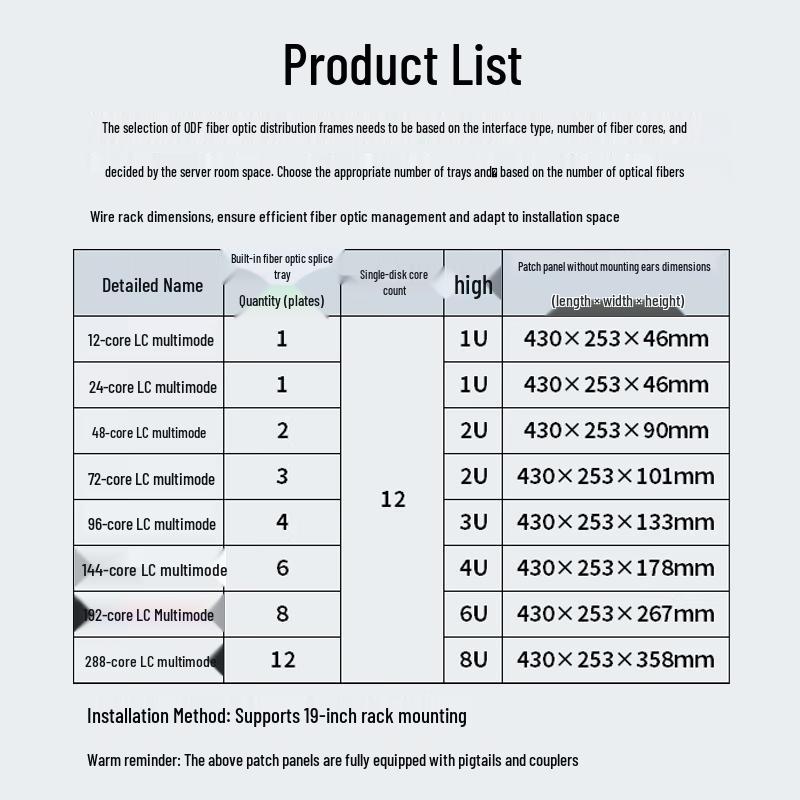 Boyang ODF Fiber Optic Patch Panel