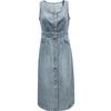 ONLY Women's 2025 Spring Vintage Washed U-Neck Sleeveless Denim Dress