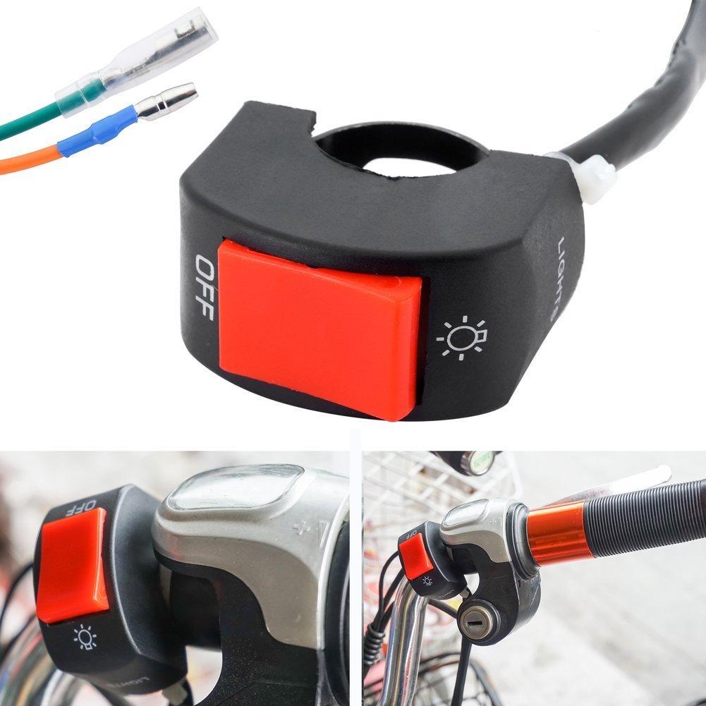 

X-STYLE Motorcycle Switch, 12 V, Handlebar Switch, ON OFF, 2 Wires, Pack of 1 червоний