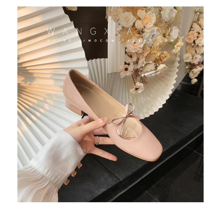 

Fashion Women s Shoes New Spring Autumn Low Heels Bow Tie Shallow Cut Ballet Single Shoes Women s Mary Jane Shoes Ladies Heels 35 розовый