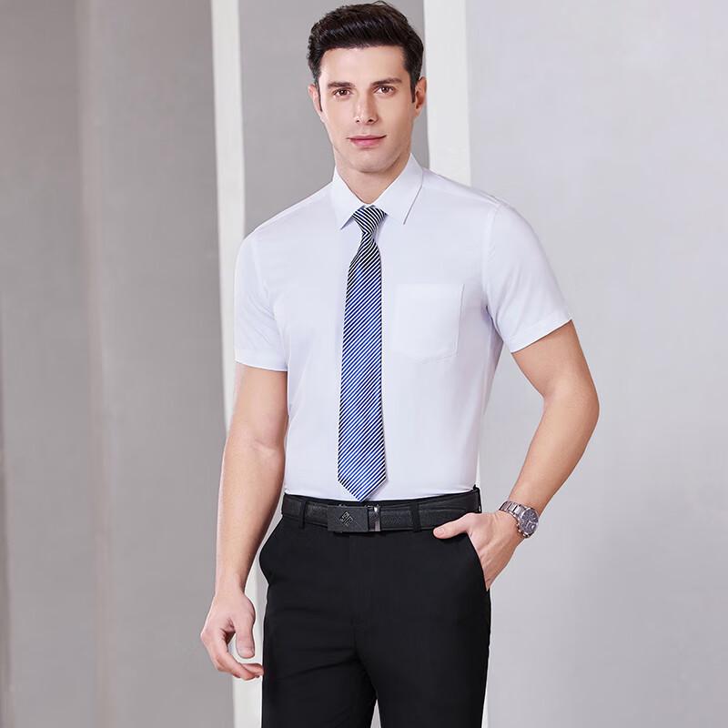 Trolman Unisex Short-Sleeve Non-Iron Professional Shirt