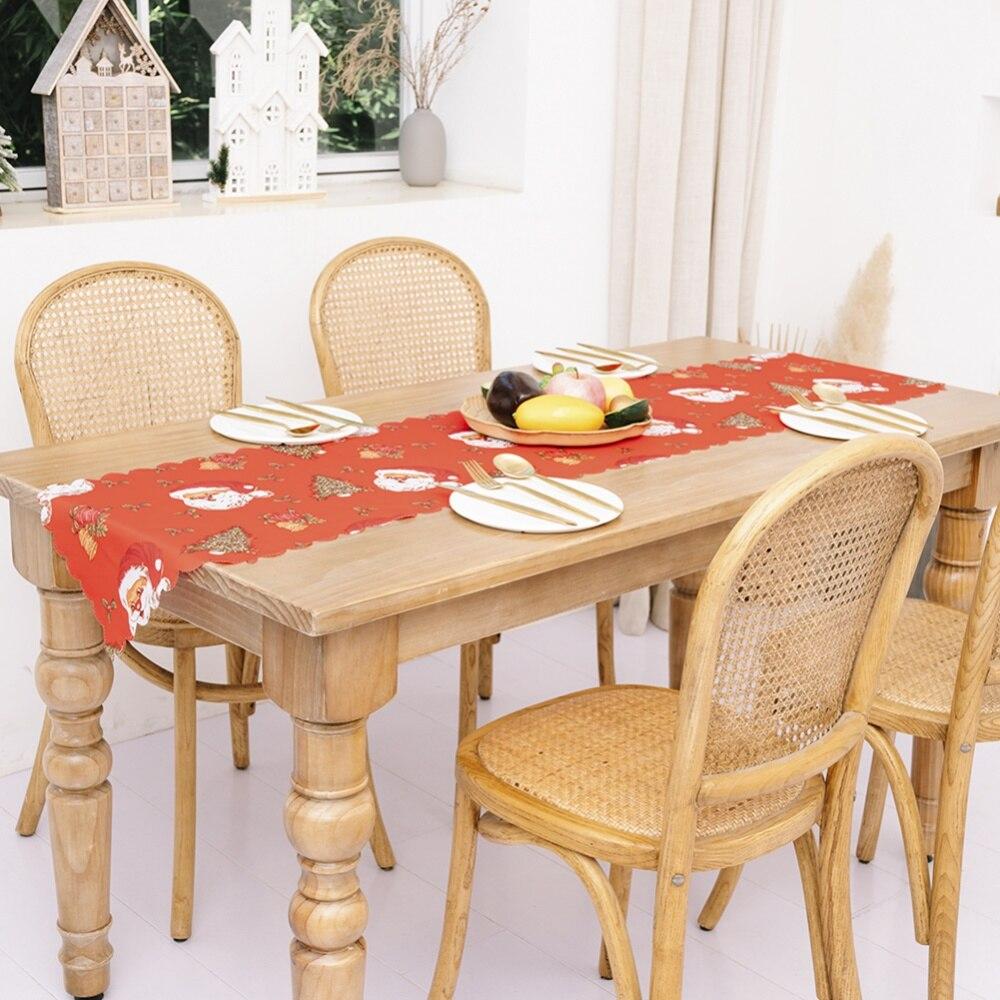 Vánoční dekorace Vánoční tisk Table Flag Stolní dekorace Home Dressing Vánoční ozdoba Novoroční dárek
