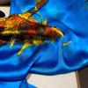 Van Gogh Oil Painting Silk Scarf Women Luxury Brand Sunflower Print Shawl Femme Summer Beach Sunscreen Wraps Long Hijab Foulard
