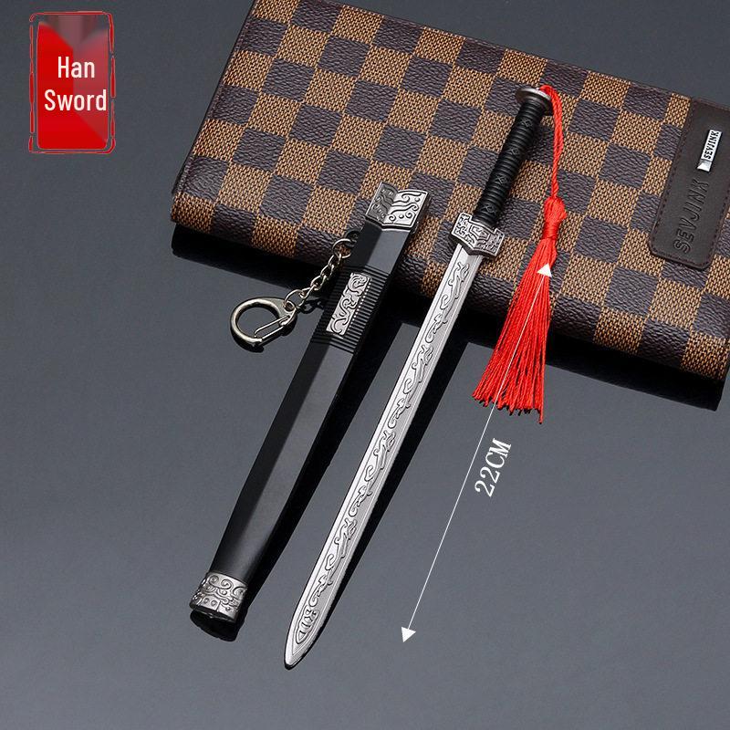 Three Kingdoms Metal Toy Set: 18 Ancient Weapons - Sword, Halberd & More