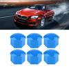 20pcs 21mm Nut Car Wheel Auto Hub Screw Protection Anti Theft Cover Cap Blue