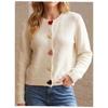 Women S V Neck Long Sleeve Loose Knit Cardigan Autumn Winter Lazy Style