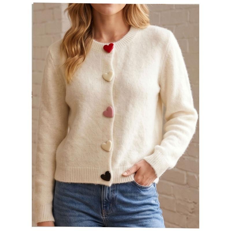 Women S V Neck Long Sleeve Loose Knit Cardigan Autumn Winter Lazy Style