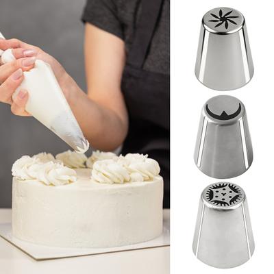 Set di Boccette per Decorare Torte Russe in Acciaio Inossidabile Strumenti Floreali per Decorare Torte per Matrimoni Compleanni Dolci Biscotti Dispenser per Glassa