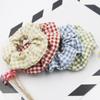Classic Plaid Fabric Scrunchies: 8 Colors Girls' Hair Ties & Rubber Bands
