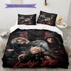 Gaga Pattern Bedding Set Quilt Cover Pillowcase Home Decor Gift (1 * duvet cover + 2 * pillowcase, without core)