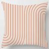 Geometric Abstract Pattern Plush Square Cushion Cover Family Chair Living Room Bedroom Sofa Decorative Pillowcase 45X45Cm