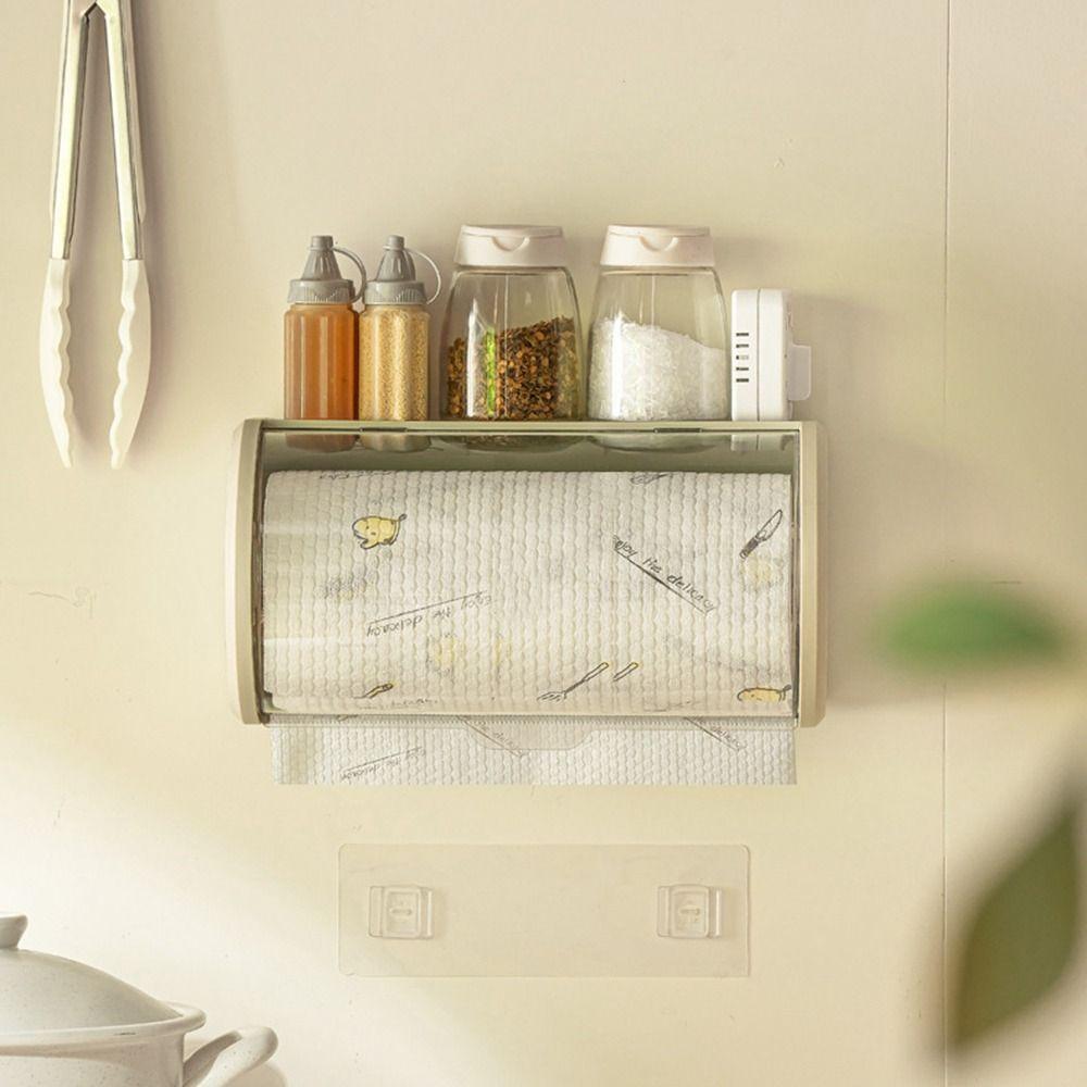 Plastic Wall Mounted Dustproof Tissue Box Waterproof Tissue Rack Toilet Roll Paper Box  Bathroom