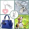 100Pieces DIY Keychain Kit with Swivel Snap Hooks for Key Rings for Kid DIY Keyc