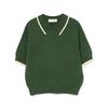 [Beaming life store by BEAMS] S/S Knit/knit vest bouclé knit polo shirt ladies GREEN ONE SIZE