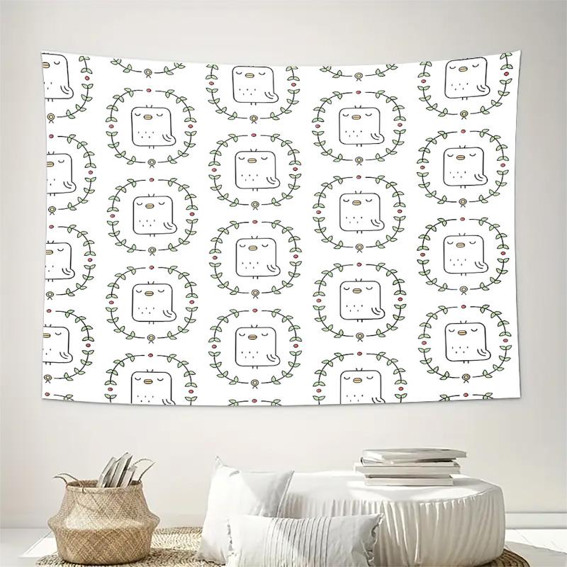 Boho Wall Tapestry Aesthetic Room Decor Nature Tapestry Forest Wall Hanging Tribal Art Macrame Wall Decor Bedroom Backdrop Dorm