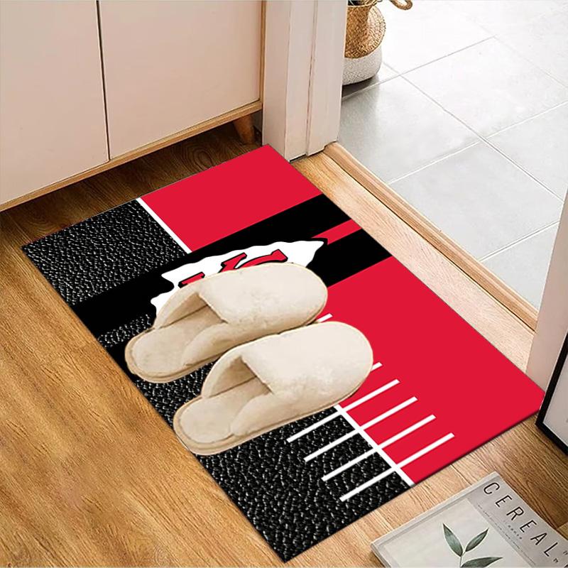 Kansas City Chiefs Logo Rug Game Carpet, Floor Mat for Bedroom Living Room Entryway Rug, Home Decor Idea Gift for Christmas Birthday