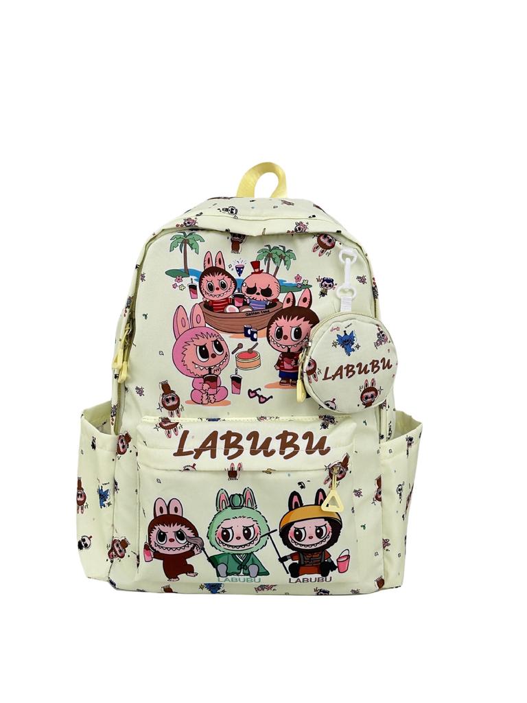 LABUBU Backpack School Student Backpack Backpack 