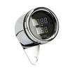 1pc Motorcycle LED Tachometer Digital Voltmeter Tachometer Gauge 12V Motorcycle Metal Odometer Speedometer Universal Accessories