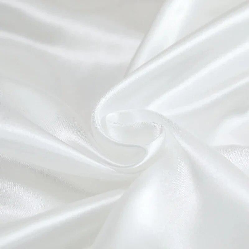 Luxuriöses Satin-Spannbettlaken, hochwertiger Matratzenbezug, einfarbiges Bettlaken mit Gummiband, Bettlaken 140 x 200, 160 x 200 Spannbettlaken
