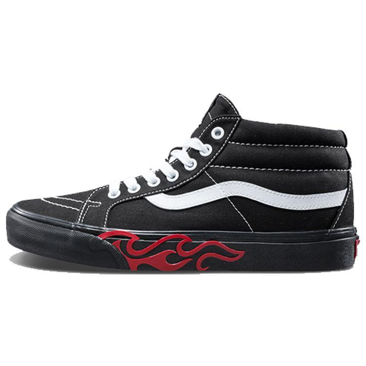 

Кроссовки унисекс Vans Sk8-Mid Flame Cut Out, черные VN0A3MV8UQZ