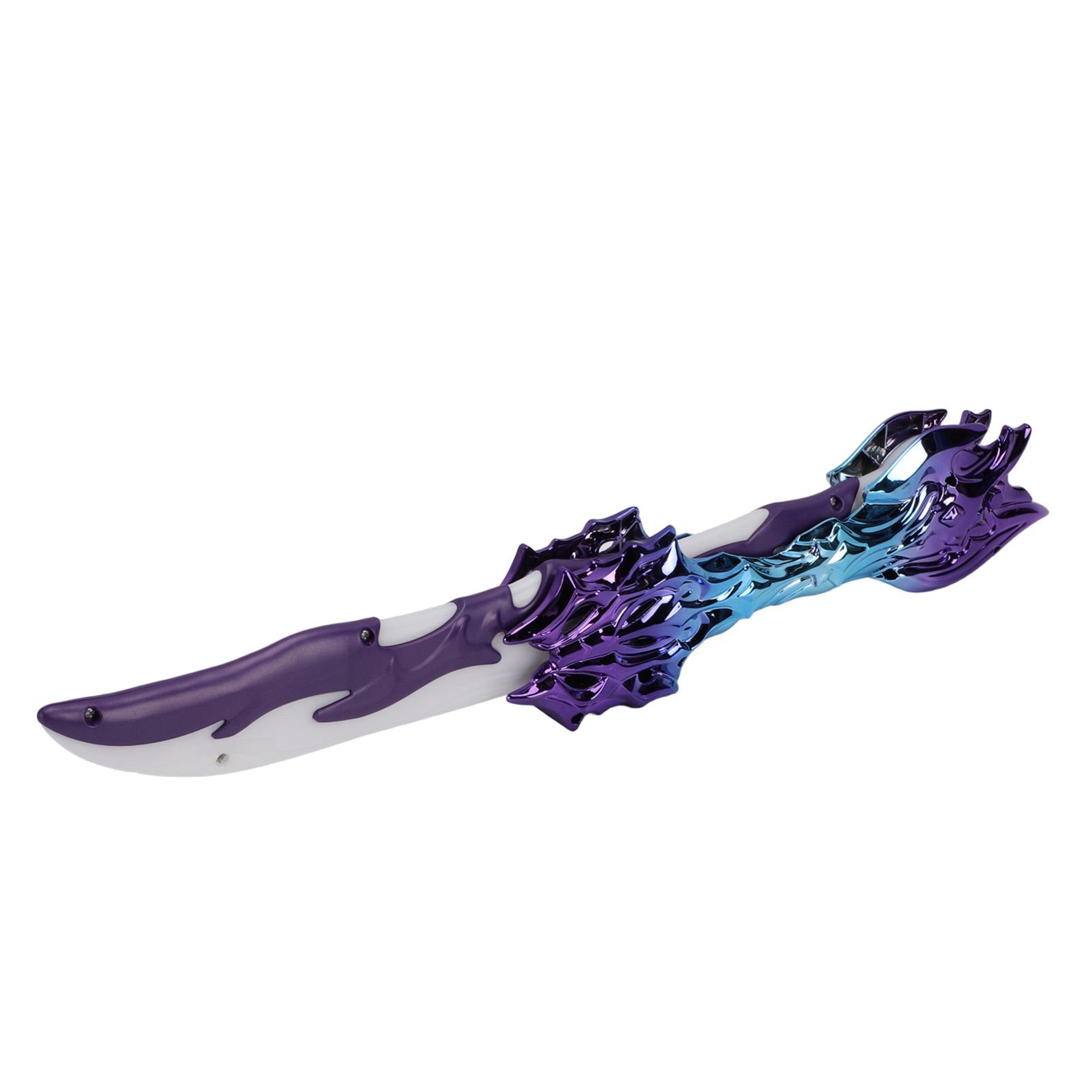 Light Up Sword Foldable Rechargble Color Changing LED Light Up Sword Toy with Sound Effect