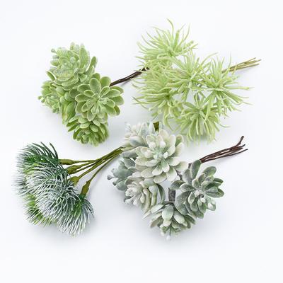 6Pieces Artificial Plants Cheap Festival Supplies Artificial Plants for Wedding Decoration Christmas Decorative Flowers Wreaths