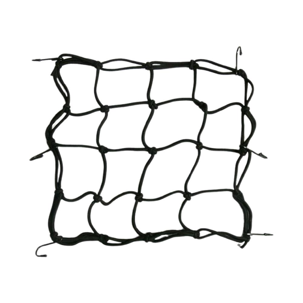 

Мотоциклетный багажник с 6 крючками, хранение шлема и инструментов, для путешествий на большие расстояния, большая вместимость, эластичная лента, эластичная сетка-чехол чёрный