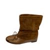 Early autumn new splicing pile boots ballet ankle boots flanged bow short boots children