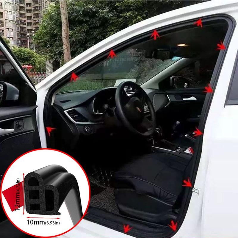 Dvojitá těsnící lišta automobilových dveří Gumové těsnicí lišty Ochrana dveří automobilu Zvuková izolace Zvukově izolační páska proti hluku typu L