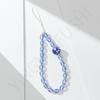 Mobile phone lanyard creative pink beaded glass chain Mobile phone case lanyard accessories Short women's mobile phone decorative chain