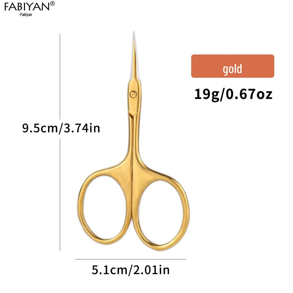 Stainless Steel Precision Cuticle and Eyebrow Trimming Scissors