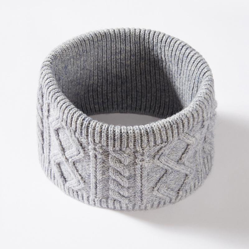 Knitted hat men's wool winter warm ear protection wool hat scarf set women's outdoor anti-cold