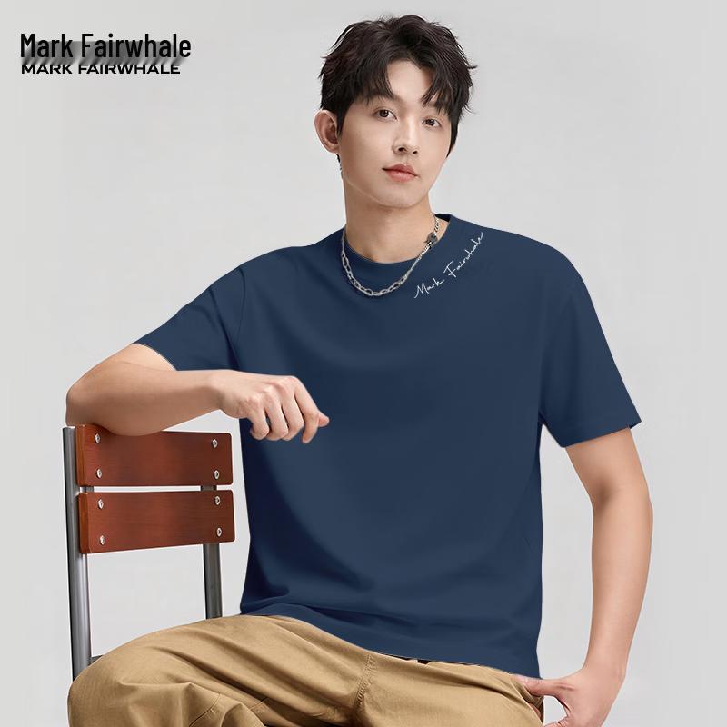 MARK FAIRWHALE Men s Heavyweight Cotton Short Sleeve T-shirt 3XL