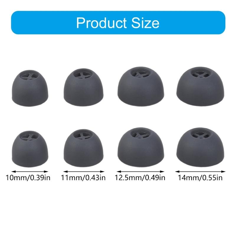 Silicone Ear Tips for 3 True Wireless Earbuds Eartips Tips Headphones Earplugs